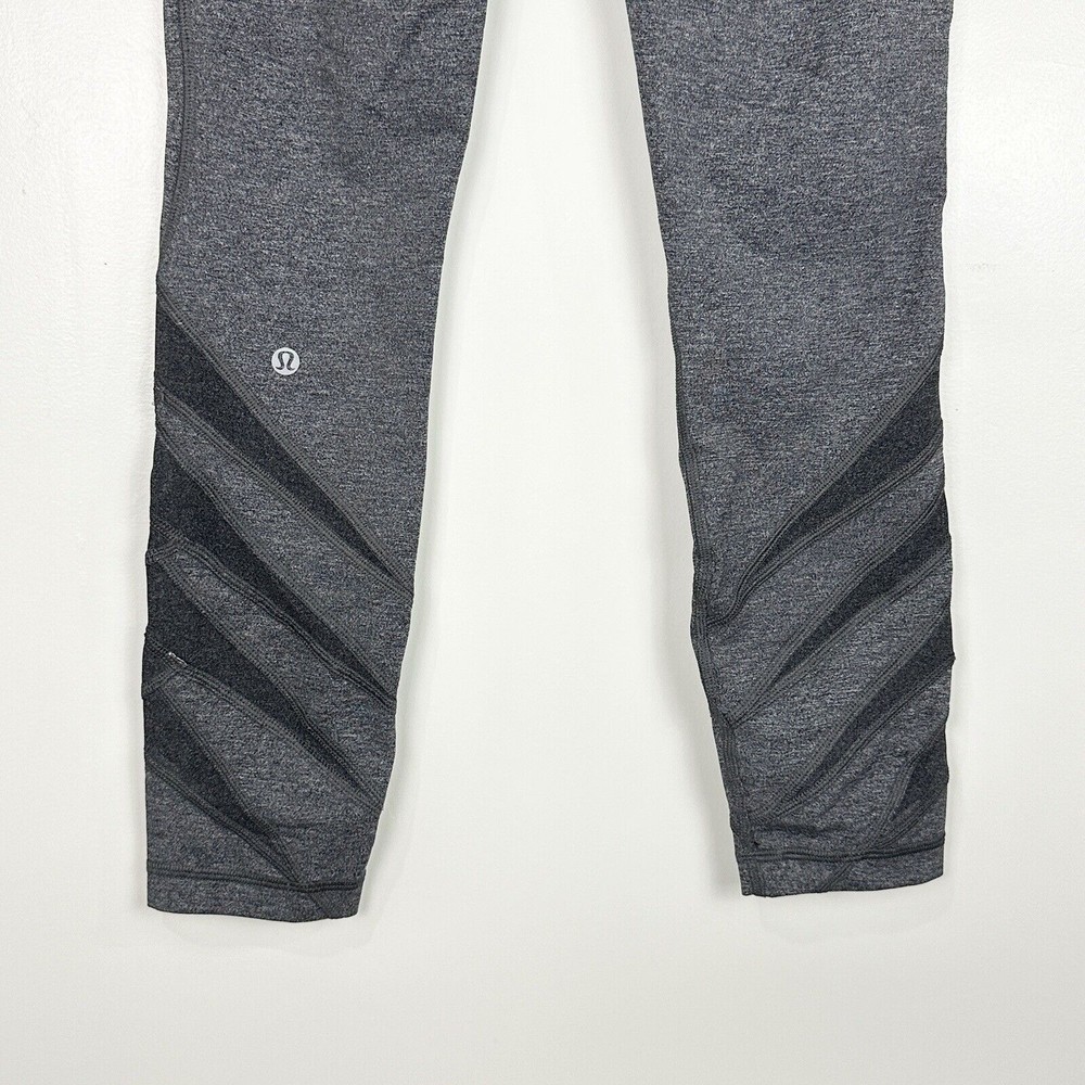 Lululemon Motionful 7/8 Tight 25" Heathered Black High Rise Size 6 Luxtreme - Picture 8 of 12